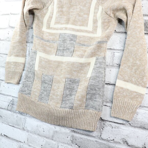 Triple 5 Soul Women's Medium Full Zip Sweater BNWT Brown and Gray - Picture 11 of 12